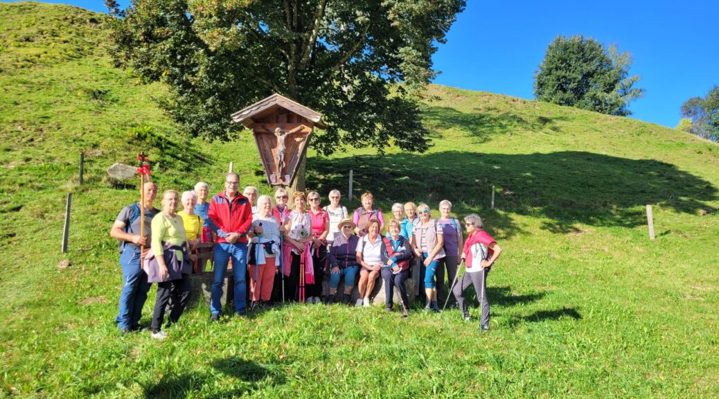 Die Teilnehmer der Pilgerwanderung nach Hütten
