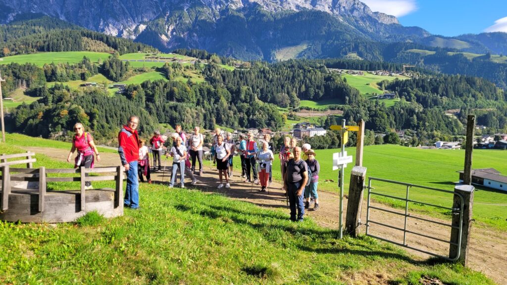 Die Teilnehmer der Pilgerwanderung nach Hütten