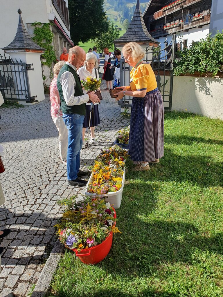Verkauf der Kräutersträußchen